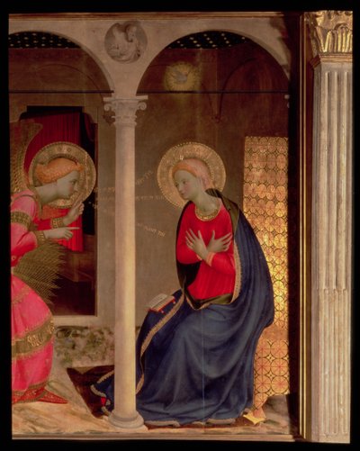 Die Verkündigung (Detail) von Fra Angelico